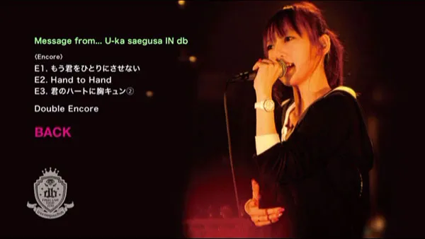 [DVD日本演唱会][三枝夕夏 IN db – U-ka saegusa IN db -FINAL LIVE TOUR 2010-][2DVD ISO][11.45GB][百度网盘]