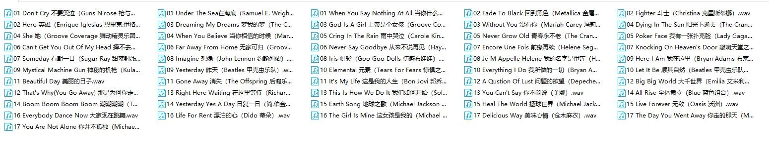 《全球最值得听的英文歌》[2.05GB][百度网盘]
