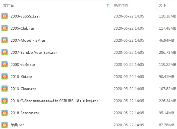 Scrubb组合歌曲下载百度云网盘资源(2003-2020年10张专辑单曲)[MP3压缩包1.26GB]