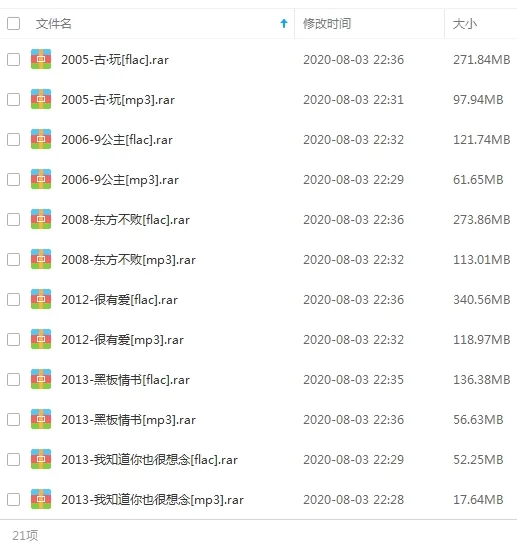 HOHO后弦歌曲合集百度云网盘下载(2005-2017年7张专辑单曲)[FLACMP32.19GB]