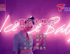 2019内地蔡家蓁《真的太想你》国语MV 116MB百度网盘资源-小文资源网