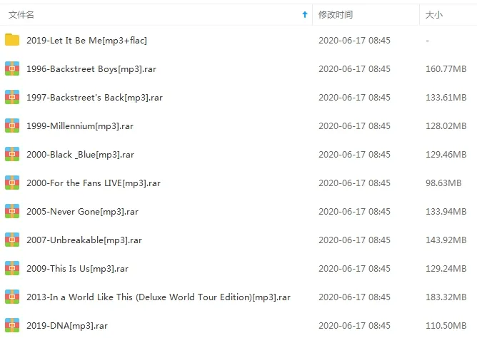 后街男孩Backstreet BoysBSB歌曲合集下载百度云网盘资源(1995-2019年11张专辑)[FLACMP34.33GB]