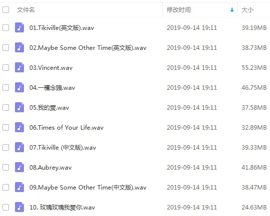 王若琳6张专辑无损音乐歌曲合集打包百度云网盘下载[WAV3.12GB]