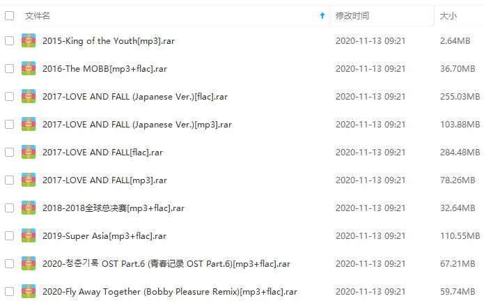 BOBBY金知元歌曲合集百度云网盘下载(2015-2020年8张专辑单曲)[FLACMP31.01GB]