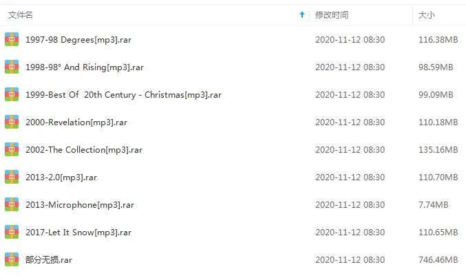 98度乐队歌曲合集百度云网盘资源分享下载(1997-2017年8张专辑单曲)[FLACMP31.50GB]