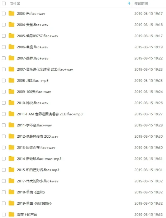 JJ林俊杰无损+MP3音乐歌曲合集百度云网盘下载(2003-2021年19张专辑单曲)[FLACMP315.88GB]