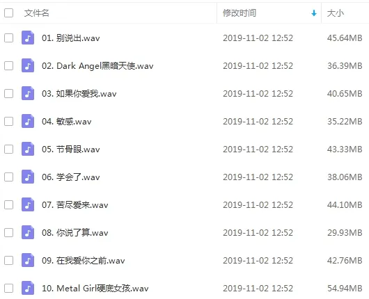 艾怡良[4张专辑单曲]歌曲合集百度云网盘下载[FLACWAVMP32.43GB]
