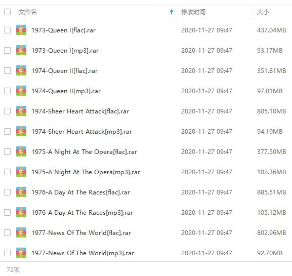 皇后乐队Queen[50张专辑EP]歌曲合集百度云网盘下载[FLACMP324.32GB]