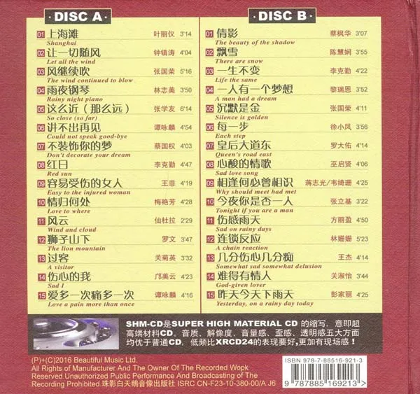 [2016]香港经典流行歌曲精选《巨星闪耀宝丽金 K2HD》1CD-2CD[WAV分轨_1.25G][百度盘]