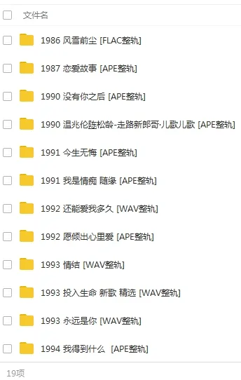 温兆伦Deric Wan无损歌曲百度云网盘下载(1986-2000年19张无损整轨专辑)[FLACAPEWAV6.96GB]
