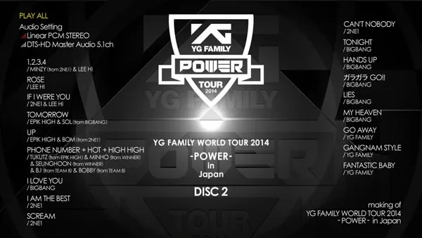 [BD韩国演唱会][YG Family – World Tour 2014 -POWER- in Japan 2015][2BD ISO][70.3G][百度网盘]