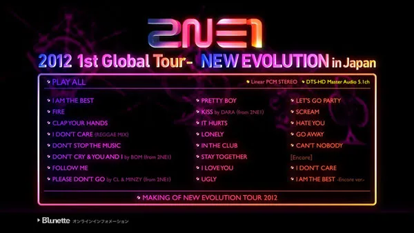 [BD韩国演唱会][2NE1 투애니원 – 2NE1 2012 1st Global Tour – New Evolution in Japan][BDISO 38.2GB][百度网盘]