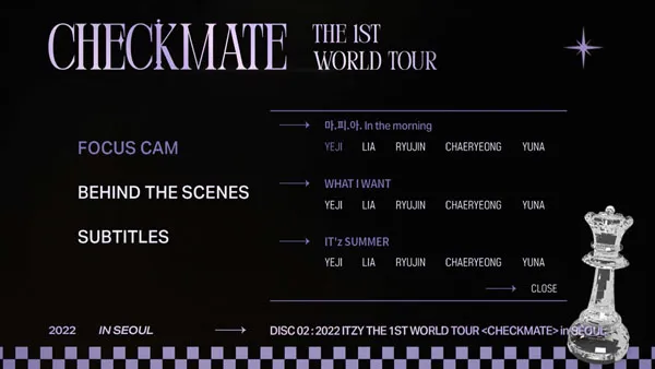 [BD韩国演唱会][ITZY 있지 – 2022 ITZY THE 1ST WORLD TOUR CHECKMATE in SEOUL 2023[BDISO 2BD 63.2GB][百度网盘]