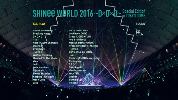 [BD韩国演唱会][샤이니 – SHINee WORLD 2016 ~D x D x D~ Special Edition in TOKYO DOME 2016][BDMV 2BD][63.3GB][百度网盘]