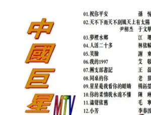 群星中国巨星MTV KTV 2DVDISO音乐专辑碟 6.2G+6.0G 百度网盘资源