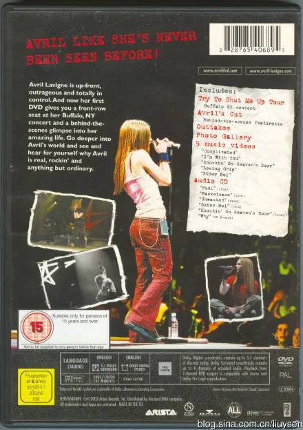 [DVD欧美演唱会][艾薇儿Avril Lavigne – My World 演唱会][DVD ISO][7.01G][百度网盘]