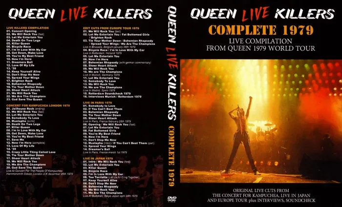[DVD欧美演唱会][皇后乐队 Queen – Live Killers 1979 [2008] 4xDVD5][DVD ISO][16GB][百度网盘]