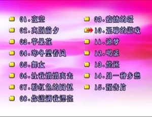 韩宝仪《夜空》KTV 版 DVD 音乐专辑碟 3.79G 百度网盘资源