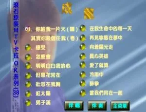 成龙滚石原装MTV卡拉OK系列38 DVD音乐专辑 3.30G百度网盘资源