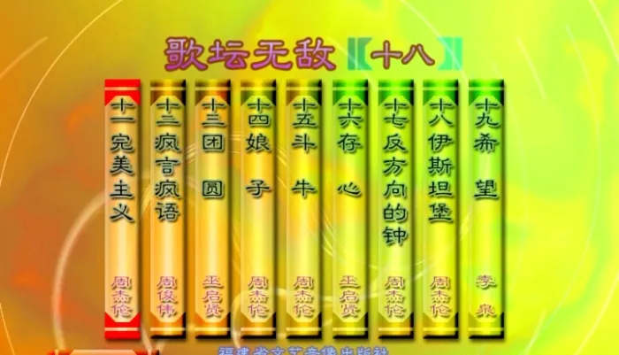 [DVD音乐专辑碟][群星 – 歌坛无敌18][KTV][ISO2.97G][百度网盘]