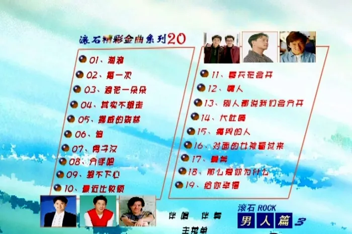 [DVD音乐专辑碟][群星 – 滚石精彩金曲系列20 男人篇][KTV][ISO3.78G][百度网盘]
