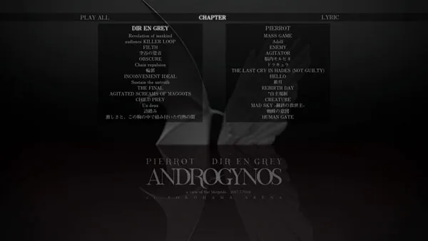 [BD日本演唱会][PIERROT X DIR EN GREY – ANDROGYNOS 2017][BDISO 3BD][100GB][百度网盘]