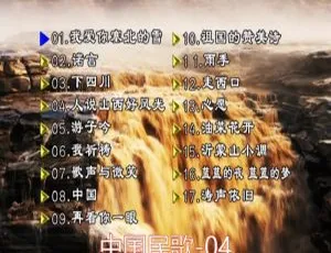 群星中国民歌（花仙子版）碟4 DVD音乐专辑 4.23GB KTV资源 百度网盘下载
