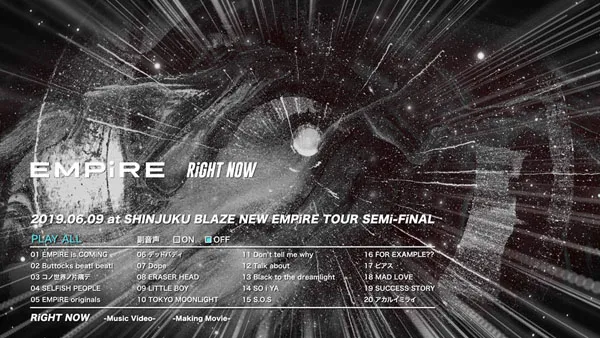 [BD日本演唱会][EMPiRE – NEW EMPiRE TOUR SEMi-FiNAL at SHINJUKU BLAZE 2019][BDISO][29.9GB][百度网盘]