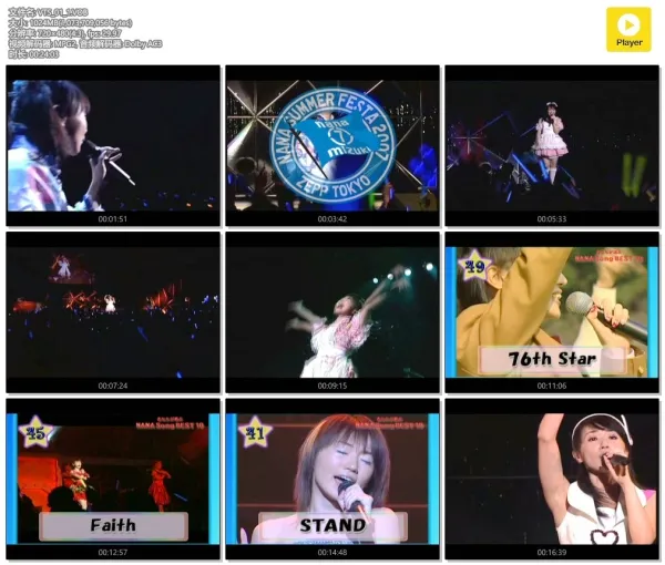 [DVD日本演唱会][水树奈奈 – NANA SUMMER FESTA 2007][LIVE][DVDISO][3.96GB][百度网盘]