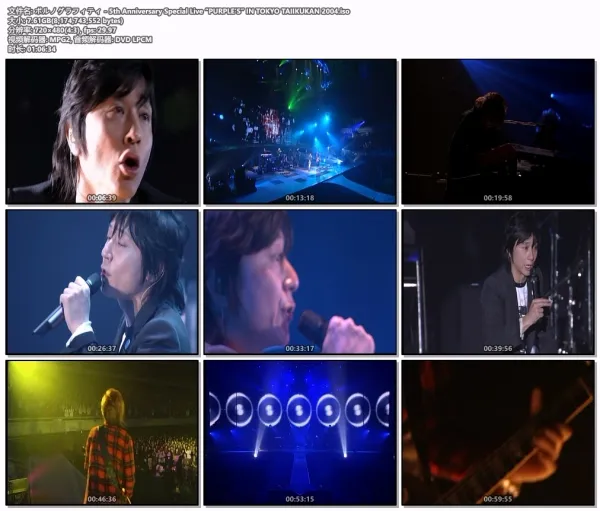 [DVD日本演唱会][ポルノグラフィティ – 5th Anniversary Special Live “PURPLE’S” IN TOKYO TAIIKUKAN 2004][DVD ISO][7.61GB][百度网盘]