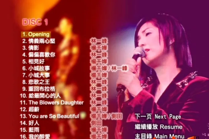 [DVD香港演唱会][杨千嬅 林一峰 – 一舞倾城 拉阔音乐会2005][KTV][DVDISO][5.94G][百度网盘]