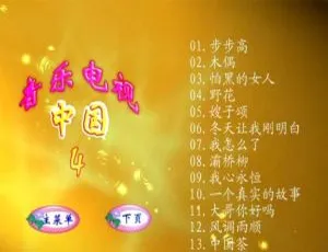 群星《中国音乐电视4》DVD音乐专辑碟 4G 百度网盘资源