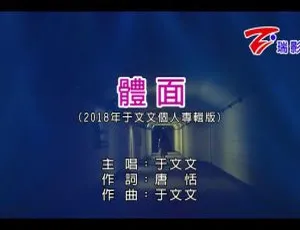 2017 内地国语 MV：于文文《体面》148MB 百度网盘资源