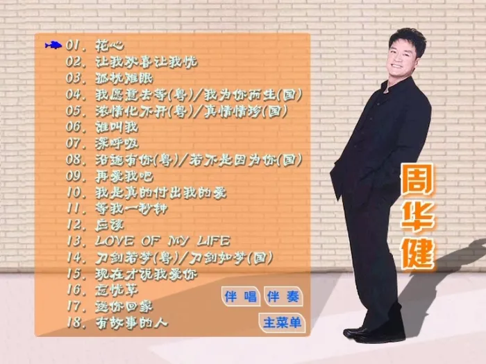 [DVD音乐专辑碟][周华健 – 滚石原装MTV卡拉OK系列29][KTV][ISO][3.4G][百度网盘]