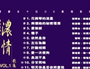 宝丽金群星《碟圣真开心之浓情歌集 VOL.1》DVD 音乐专辑 4.27G 百度网盘资源-小文资源网