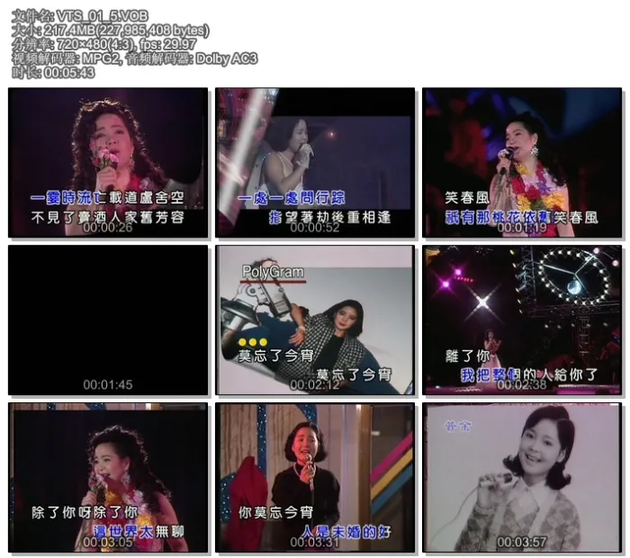 [DVD音乐专辑碟][邓丽君 – 难忘邓丽君典藏精选][KTV][DVDISO][4.28G][百度网盘]