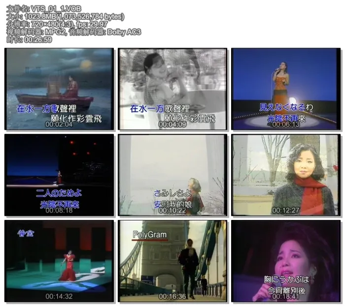 [DVD音乐专辑碟][邓丽君 – 难忘邓丽君典藏精选][KTV][DVDISO][4.28G][百度网盘]