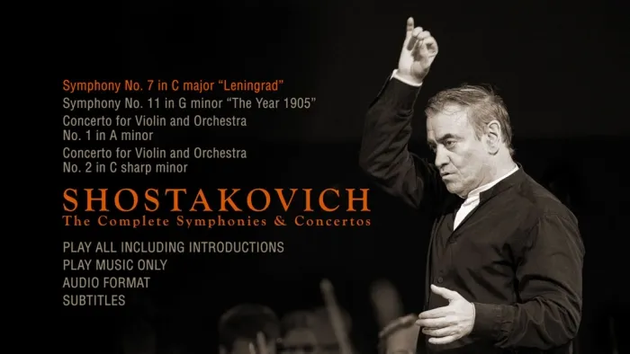 [BD欧美演唱会]肖斯塔科维奇-交响曲和协奏曲全集 Shostakovich Complete Symphonies & Concertos Mariinsky Orchestra, Valery Gergiev 2015[BDMV 4碟][170.58G][百度网盘]