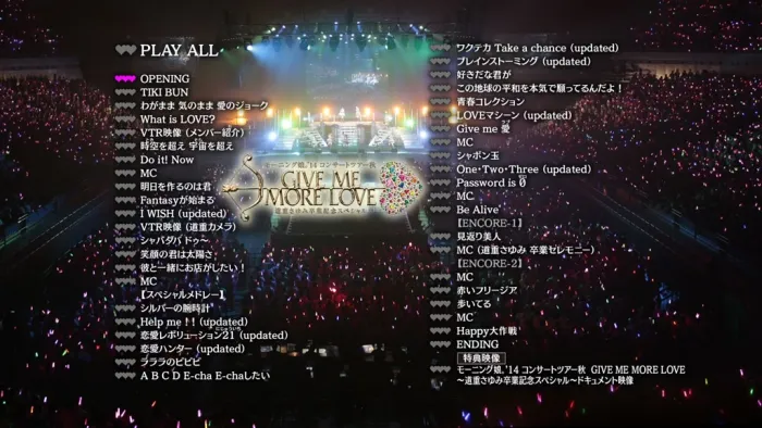 [BD日本演唱会][早安少女组演唱会 Morning Musume  14 Concert Tour Aki GIVE ME MORE LOVE ~Michishige Sayumi Sotsugyou Kinen Special~2014][BDISO][44G][百度网盘]