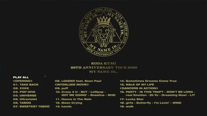[BD日本演唱会]倖田来未 – Koda Kumi 20th Anniversary Tour 2020 MY NAME IS 2021[3BD][ISO][65.7G][百度网盘]