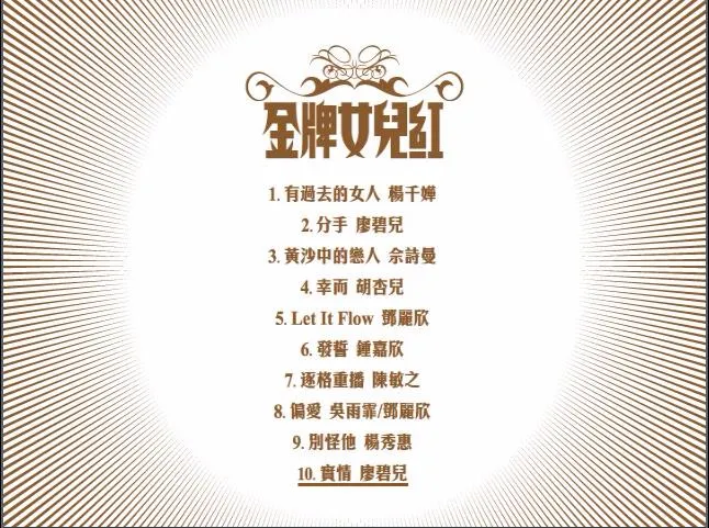 [DVD音乐专辑碟][TVB群星 – 金牌女儿红][DVD ISO][2.33G][百度网盘]