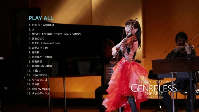 [BD日本演唱会][石川绫子小提琴演奏会 Ayako Ishikawa – Genreless THE BEST Concert Tour 2018 Blu-Ray 1080P][BDISO][21.2G][百度网盘]