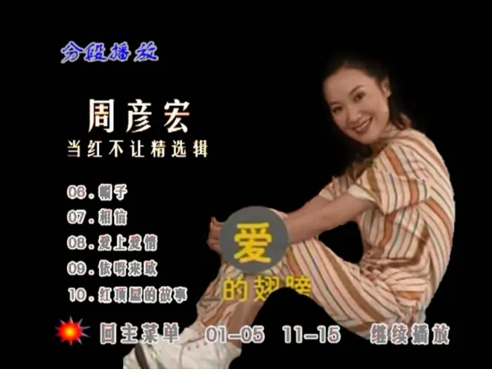 [DVD音乐专辑碟][周艳泓 – 当红不让精选辑MV][DVD ISO][3.99G][百度网盘]