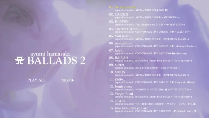 [BD日本演唱会]滨崎步 浜崎あゆみ Ayumi Hamasaki A BALLADS 付属BD 2021[2BD][ISO][81.2G][百度网盘]