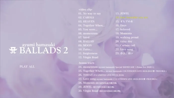 [BD日本演唱会]滨崎步 浜崎あゆみ Ayumi Hamasaki A BALLADS 付属BD 2021[2BD][ISO][81.2G][百度网盘]