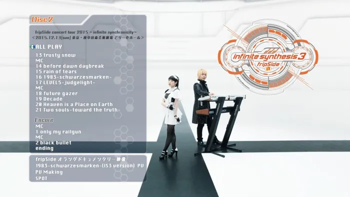 [BD日本演唱会][南条爱乃 fripside copcert tour 2015 infinite synchronicity][2BD BDMV][39.8G][百度网盘]