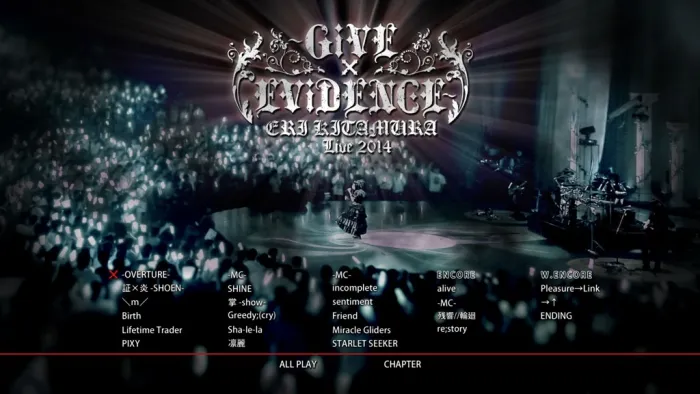 [BD日本演唱会][喜多村英梨 Eri Kitamura Live 2014 ～GiVE×EViDENCE][BDMV][35.6G][百度网盘]