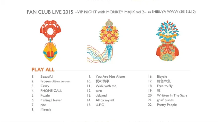 [BD日本演唱会][MONKEY MAJIK – MONKEY MAJIK BEST – A.RI.GA.TO – 2015 3CD+Blu-ray][BDMV][21.7G][百度网盘]