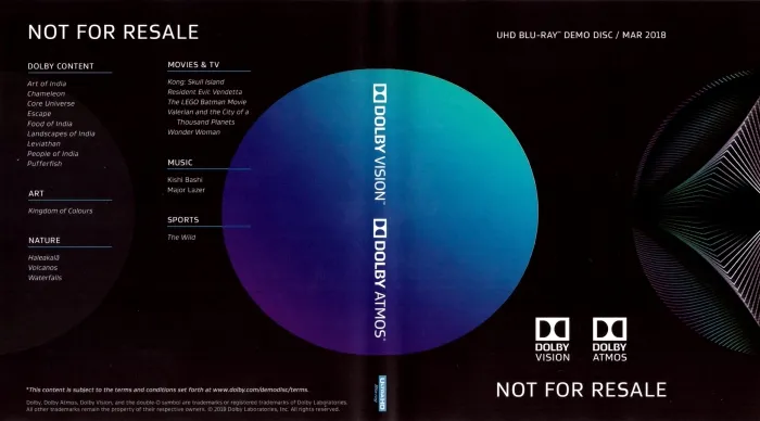 [BD欧美演唱会]杜比视界全景声演示碟4K 2018年8月 4K Dolby UHD Blu-Ray Demo Disc March 2018[ISO][24G][百度网盘]