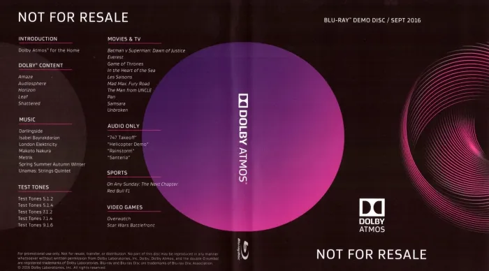 [BD欧美演唱会]杜比全景声演示碟 第4版 2016 Dolby Atmos Blu-Ray Demo Disc Sep 2016[ISO][23G][百度网盘]